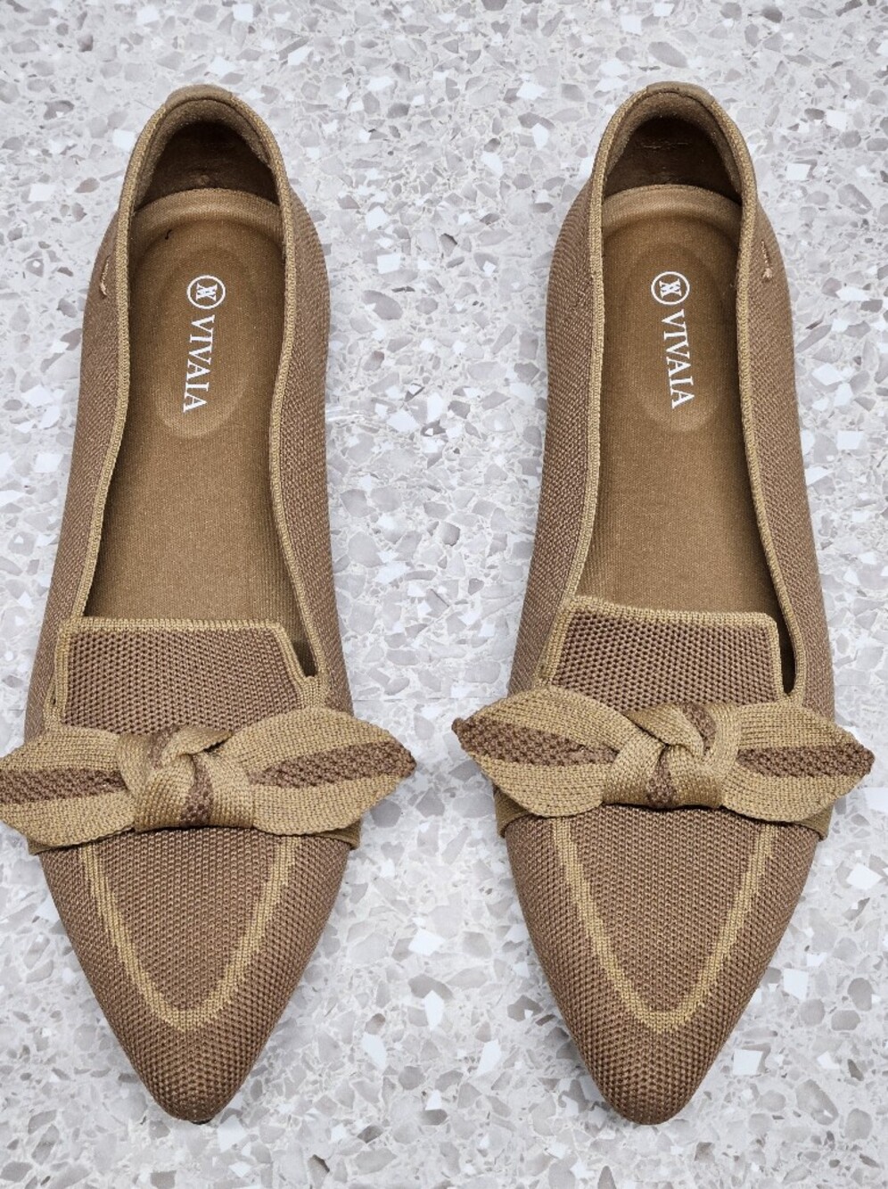 Vivaia Pointed Toe Bow Loafer